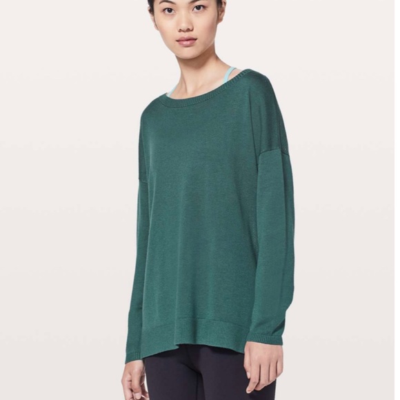 lululemon athletica Sweaters - Lululemon Well Being Sweater Green Jasper Size 6/8 (?)